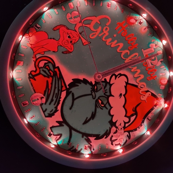 Grinch led lights clock personalized - Picture 6 of 8